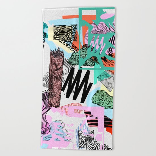 Defrag. Beach Towel
