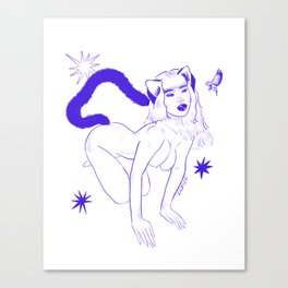 Feline babe Canvas Print