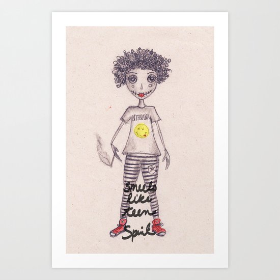 Smells like teen spirit Art Print