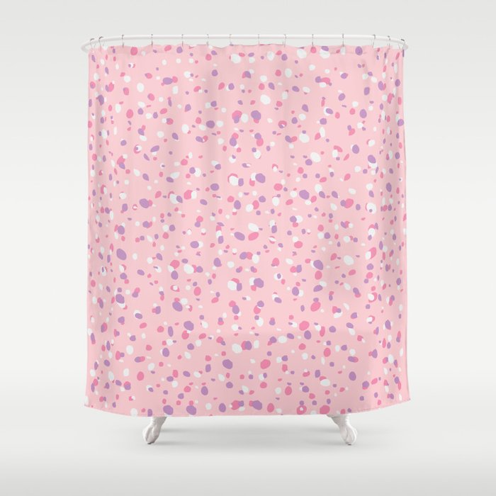 Blush Pink Terrazzo Shower Curtain By Printapix Society6 Blush Pink Terrazzo Shower Curtain