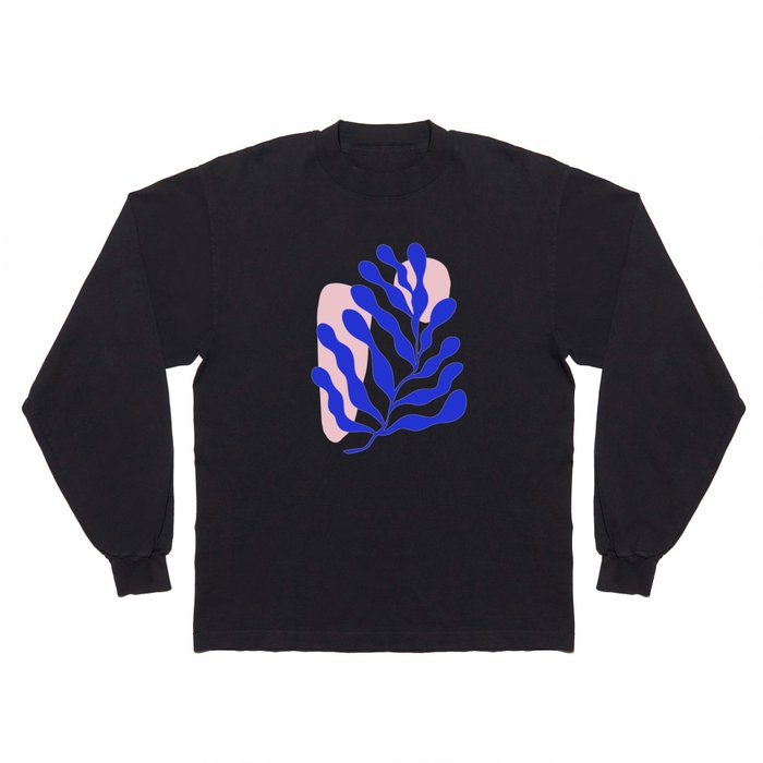 Blue Matisse Ferns Long Sleeve T Shirt