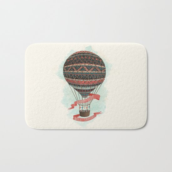 have love, will travel Bath Mat
