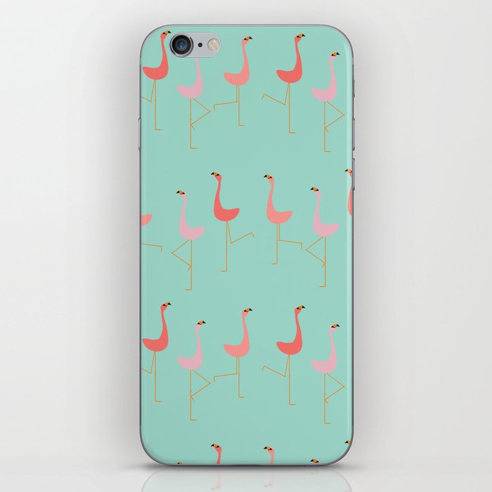 MARCH OF THE FLAMINGOS iPhone Skin