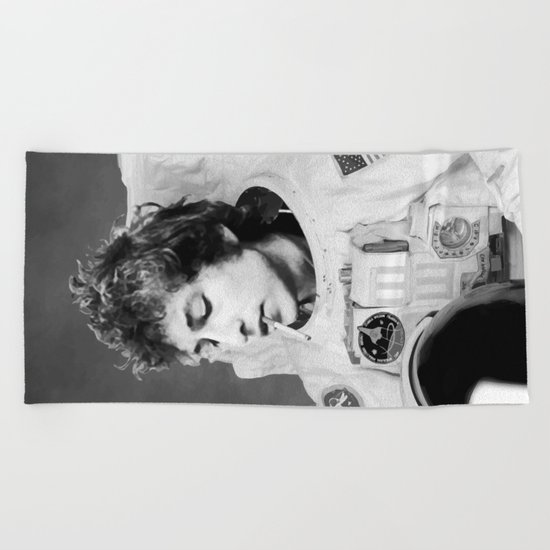 bob dylan spacer Beach Towel
