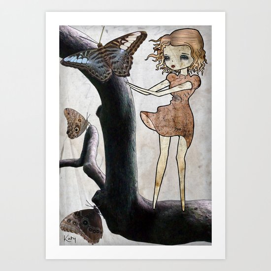 Flutter By Art Print