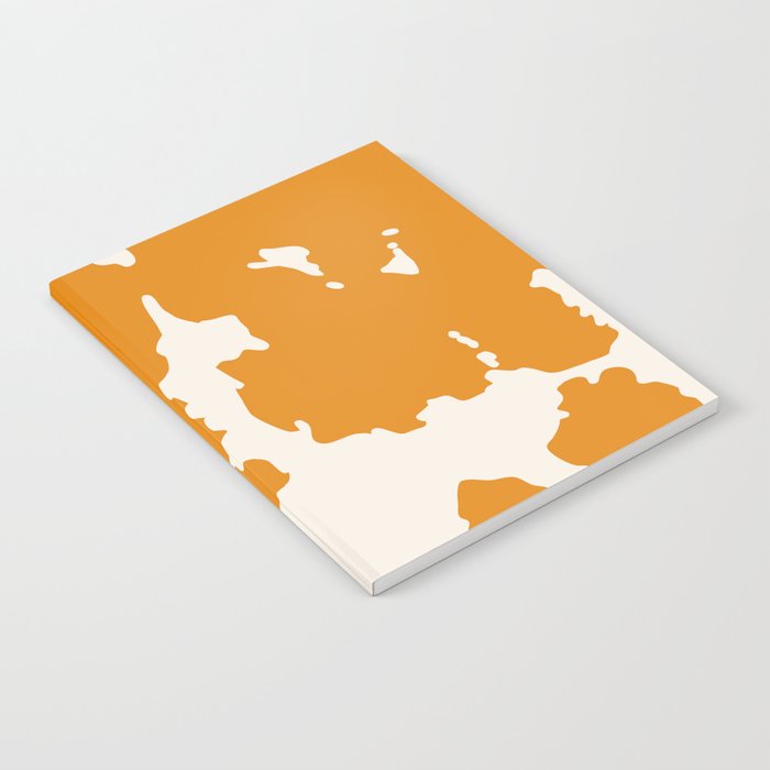 Orange Cowhide Spots Notebook