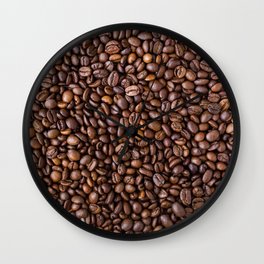 Coffee Beans Pattern Design Wall Clock