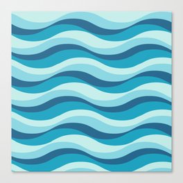 Abstract Water Waves Canvas Print