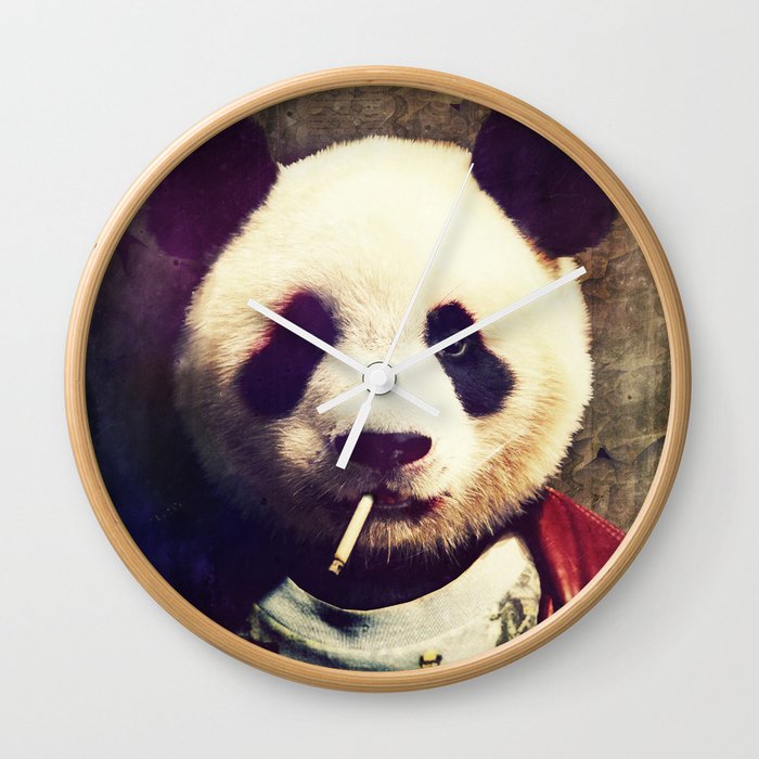 Panda Durden Wall Clock