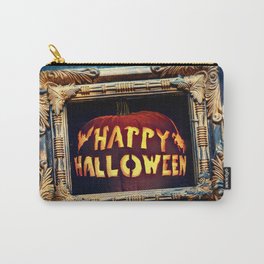 Happy Halloween Party Decorations Photograph Carry-All Pouch | Happyhalloween, Scary, Jackolantern, Halloweenparty, Photo, Spooky, Halloween, Pumpkin, Partyfavors, Partydecorations 