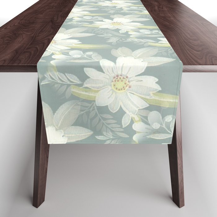 Classic Vintage Floral Table Runner
