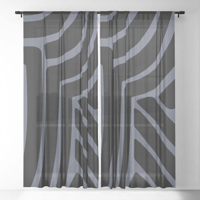 Abstract Stripes LIII Sheer Curtain