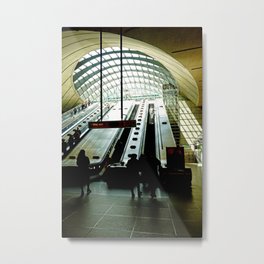 London Tube Station | Canary Wharf Metal Print | Building, England, London, Londontube, Subway, Canarywharf, Digital, Underground, Tubestation, Travel 