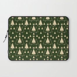 Christmas Pattern Green Geometric Tree Modern Laptop Sleeve