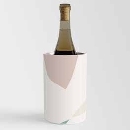 White geometric mountain Wine Chiller