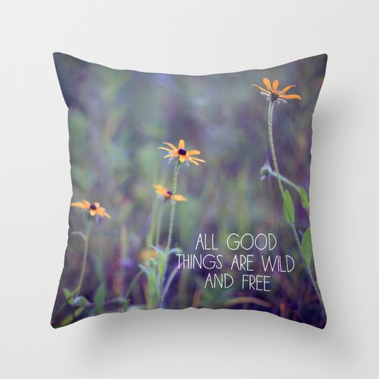 All Good Things (Daisy) Throw Pillow
