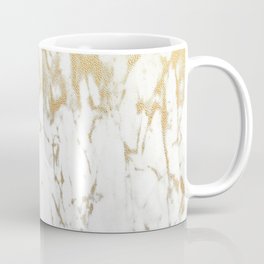 White Gold Marble Coffee Mug