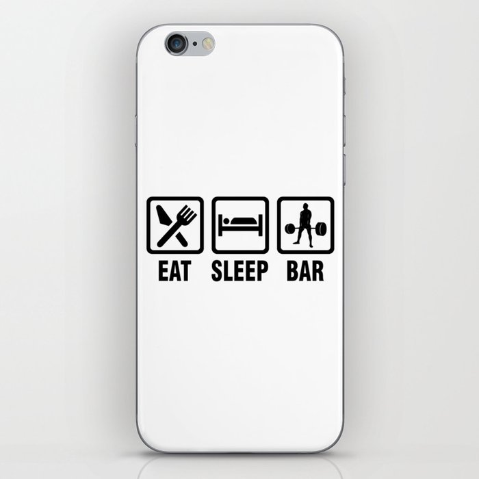 Eat Sleep Bar iPhone Skin