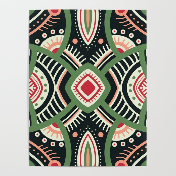 Geometric Abstract #1 Poster