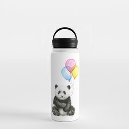 Panda Baby with Balloons Water Bottle