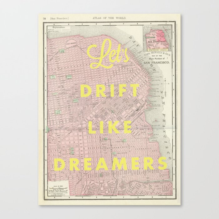 Drift Like Dreamers Canvas Print