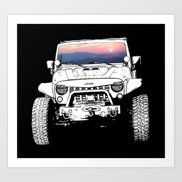 Pretty Place Off Road Vehicle Art Print