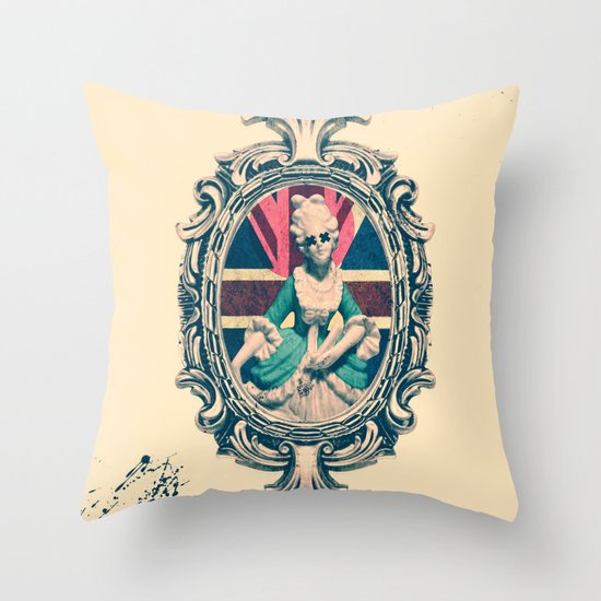 Bourgeoisie Woman Throw Pillow