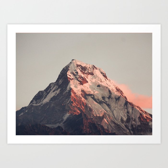 Annapurna peak Art Print