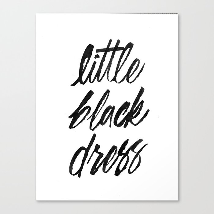 Little Black Dress Canvas Print
