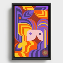Colorful Pal Framed Canvas