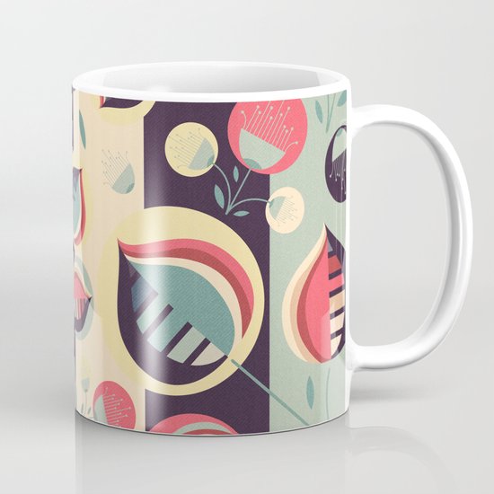 50's floral pattern II Mug