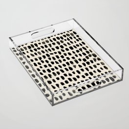 Dots (Beige) Acrylic Tray