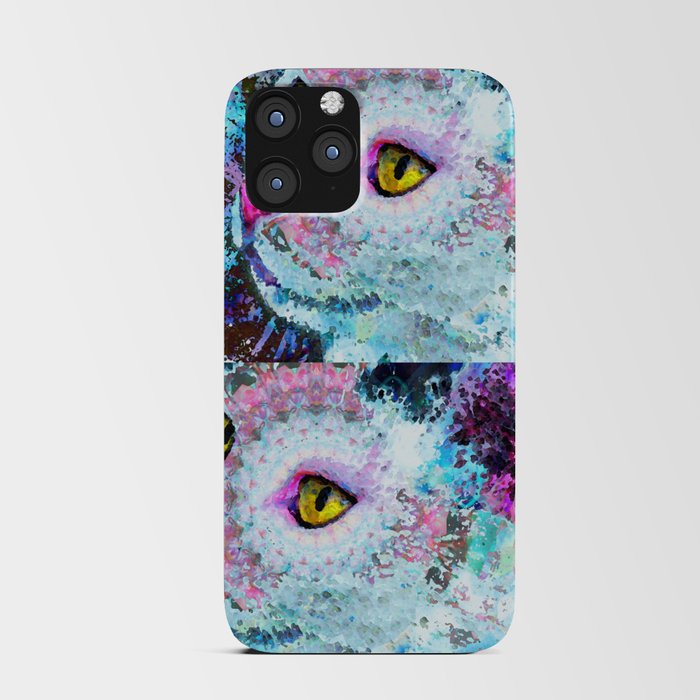 Kitty Cat Art Pretty Pink Nose by Sharon Cummings iPhone Card Case