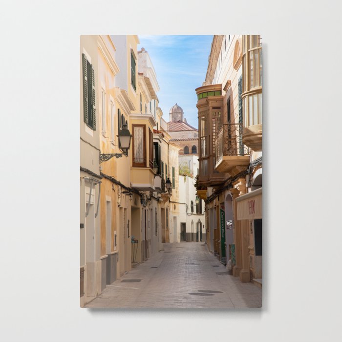 Picturesque Street | Ciutadella, Menorca Metal Print