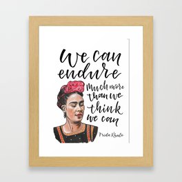 Frida Khalo #IWD2021 Framed Art Print