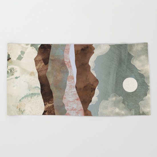 Cloudy Night Beach Towel