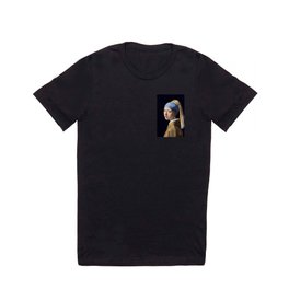 GIRL WITH A PEARL EARRING - JOHANNES VERMEER T Shirt | Artist, Cool, Famous, Feminist, Scarlettjohansson, Art, Johannesvermeer, Handpainted, Pretty, Iconic 