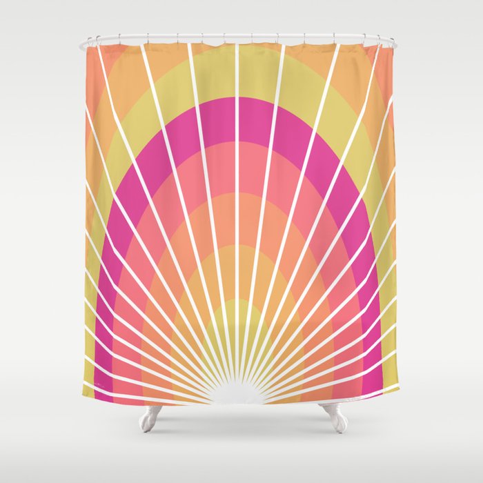 Colorful Sunrise Glow  Shower Curtain