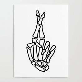 Skeleton hand with crossed fingers Poster | Lucky, Anatomy, Skeleton, Goodvibes, Skull, Sticker, Luck, Fingerscrossed, Hope, Crossingfingers 