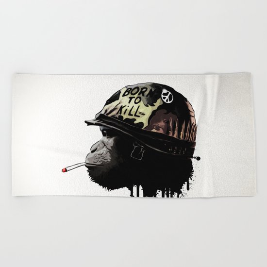 Born to kill Beach Towel