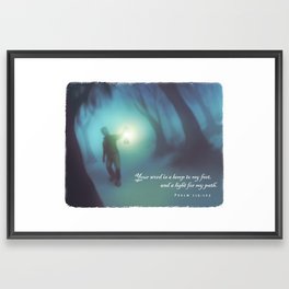 A Light for My Path Framed Art Print