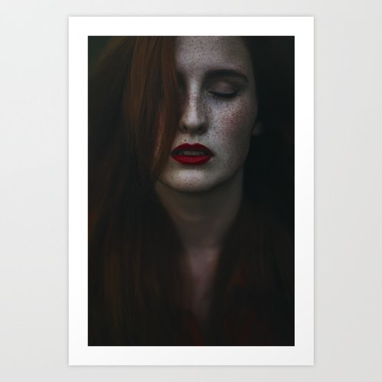 Dark freckle Art Print