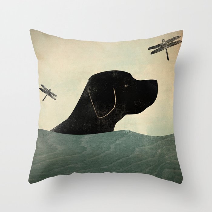Black lab hot sale throw pillows