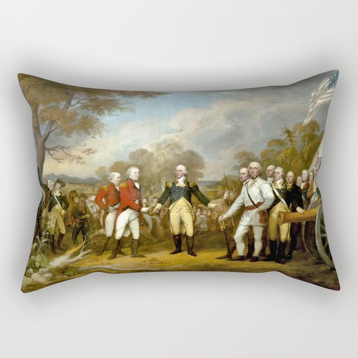 The Surrender of General Burgoyne Rectangular Pillow