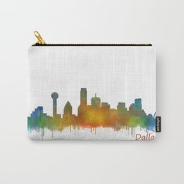 Dallas Texas City Skyline watercolor v02 Carry-All Pouch