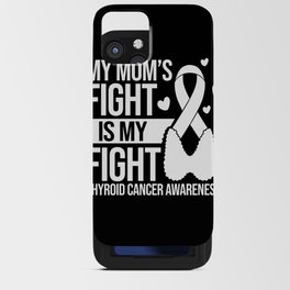 Thyroid Cancer Ribbon Awareness Survivor iPhone Card Case