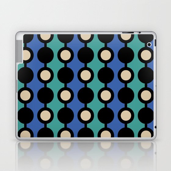Mid Century Modern Polka Dot Beads 421 Laptop & iPad Skin