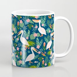Floral Pelican Coffee Mug