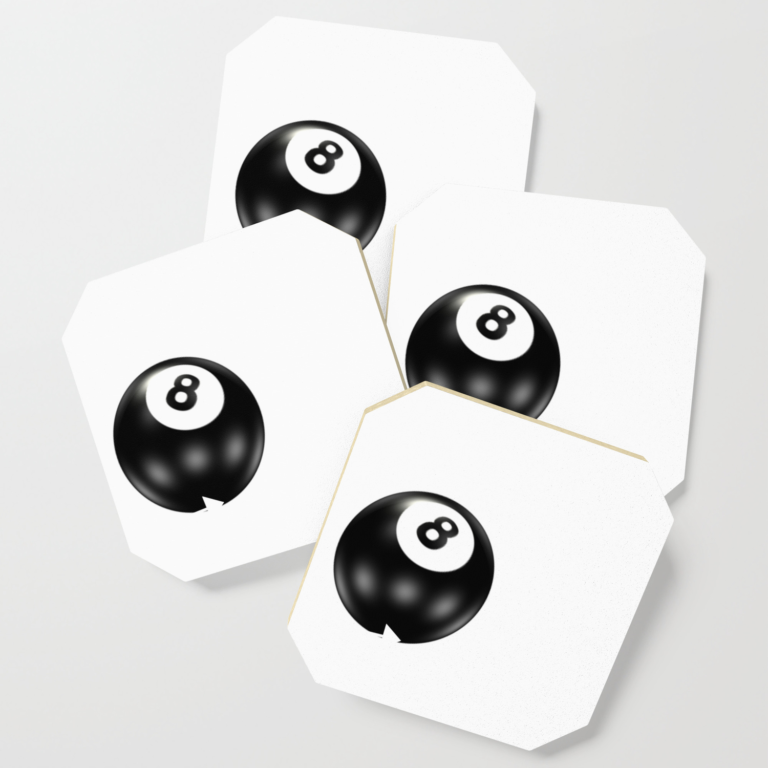 Aim Shoot Swear Billiards Gift For Pool Player Design Coaster By