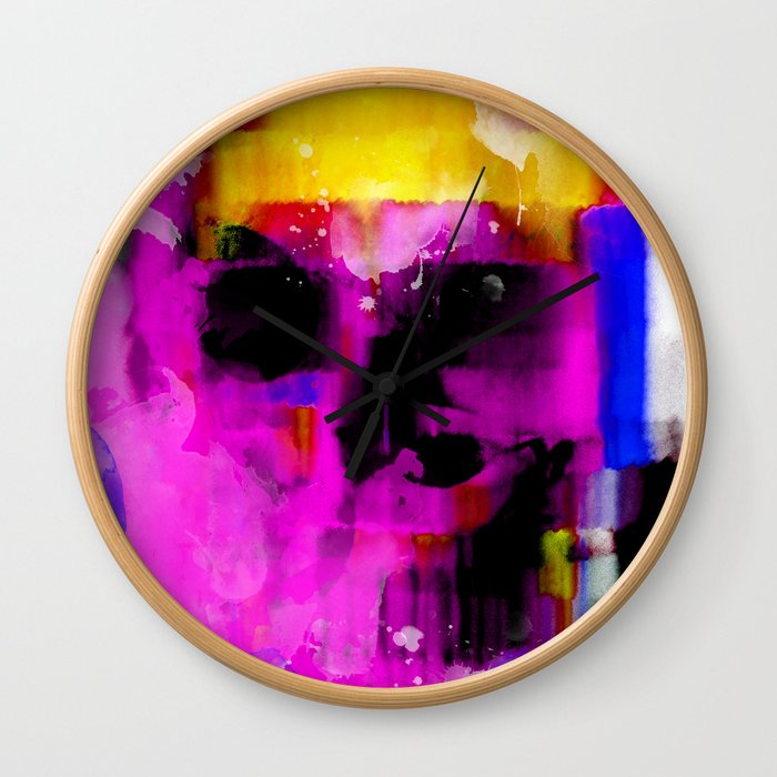 abstrac skull Wall Clock